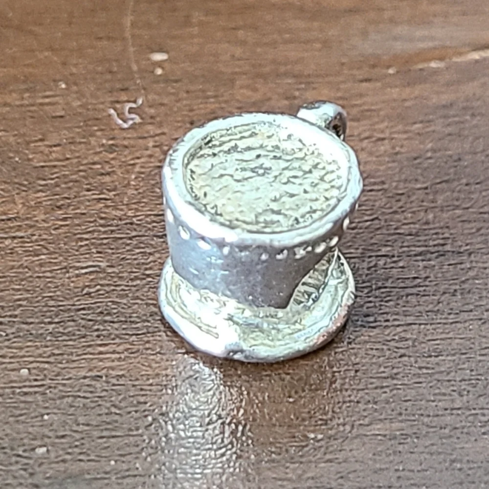 Tea Cup 295 Silver Charm Bead 925